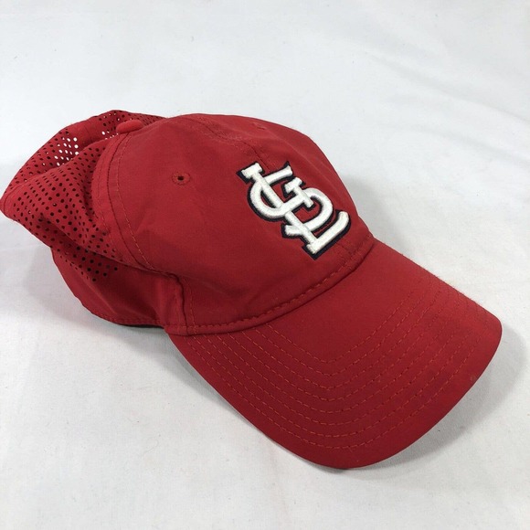 St. Louis Cardinals New Era Hat Cap 9TWENTY Adjustable Red Strap Back One Size - Picture 4 of 16